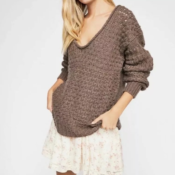 Free People Sweaters - ⚡️SOLD⚡️Free People Chunky Sweater Tunic NWT